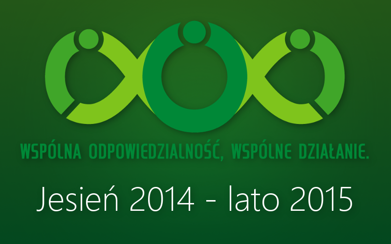 Projekt "Wspólna odpowiedzialność, wspólnie działanie" jesień 2014 - lato 2015